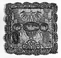 Paten cover, Silk, metal, Russian